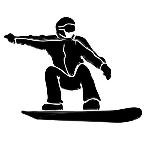 Naklejka 3D Snowboard E27-001 (W27-001)