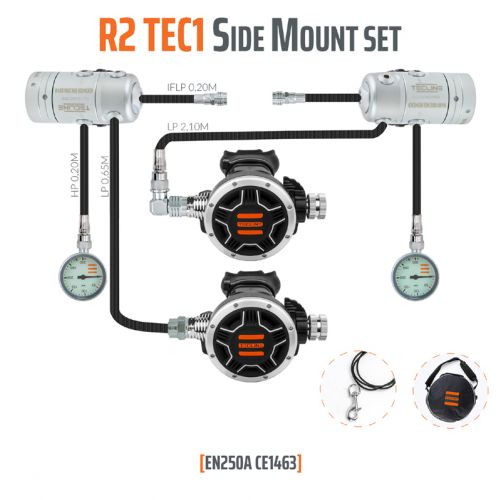 Tecline automat oddechowy R2 Tec1 zestaw side mount (10005-4)