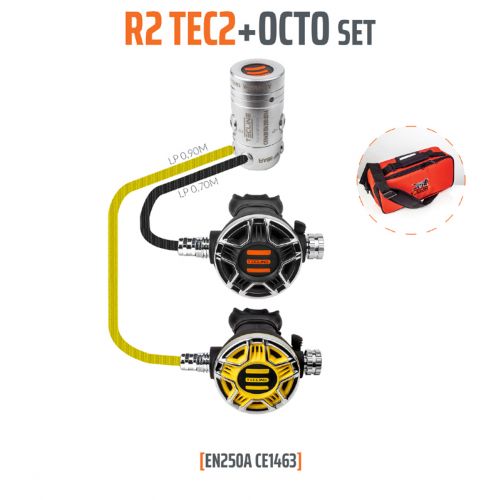 Tecline automat oddechowy R2 Tec2 z oktopusem  (T15430)