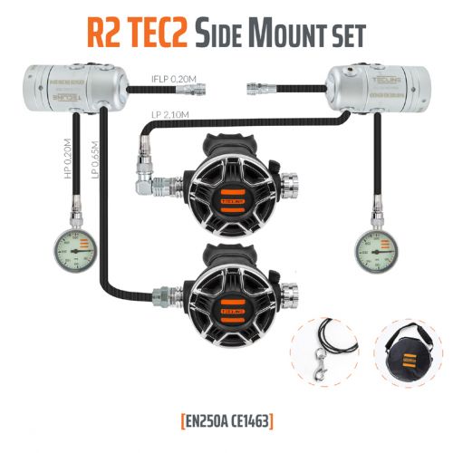 Tecline automat oddechowy R2 Tec2 zestaw side mount  (T15480)
