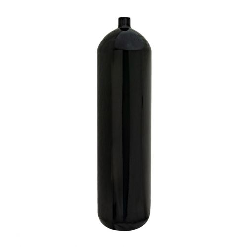 Eurocylinder butla stalowa 12 l 232 bar płaskie dno czarna (20005-084)