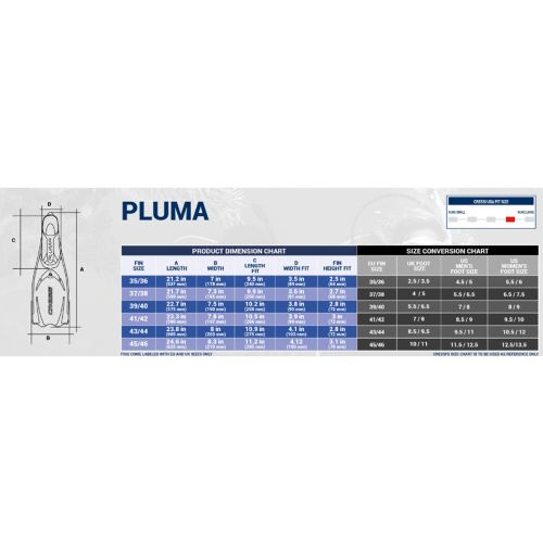 Cressi płetwy kaloszowe Pluma (CA172033)