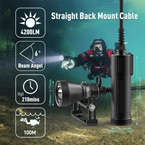 Divepro latarka z kanistrem 4200 lumenów ()