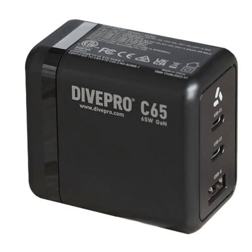 Divepro ładowarka 65W USB Charger  2*USB-C  1*USB ()