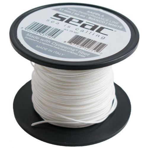  Seac linka Dyneema 1.1 mm - szpulka 50 metrów - biała ()