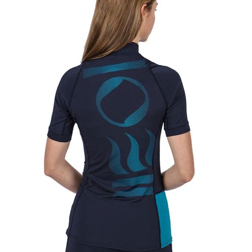 Fourth Element Rashguard Hydro-T Short Sleeve Midnight Navy damski ()