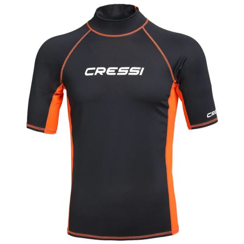 Cressi Koszulka Rashguard Man czarno/pomarańczowa (XLW478402)