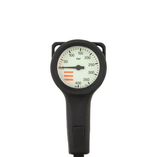 Tecline Manometr Slim 52 mm, 400 bar, wąż HP 80 cm (T10110-1)