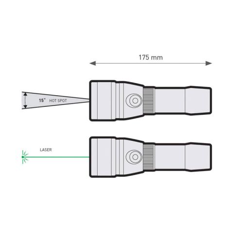 Mares latarka EOS 25LR Laser (415650)