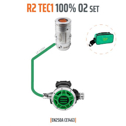 Tecline automat oddechowy R2 Tec1 O2 zestaw stage  (10005-01)