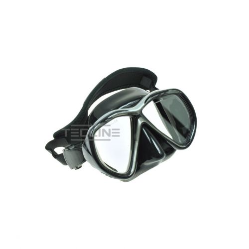 Tecline maska Tiara czarno-srebrna z neoprenowym paskiem (T05010)
