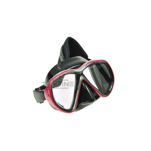 Tecline maska Tiara czerwona z neoprenowym paskiem (T05030)